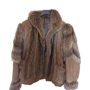 Vintage Brown Genuine Fur Jacket